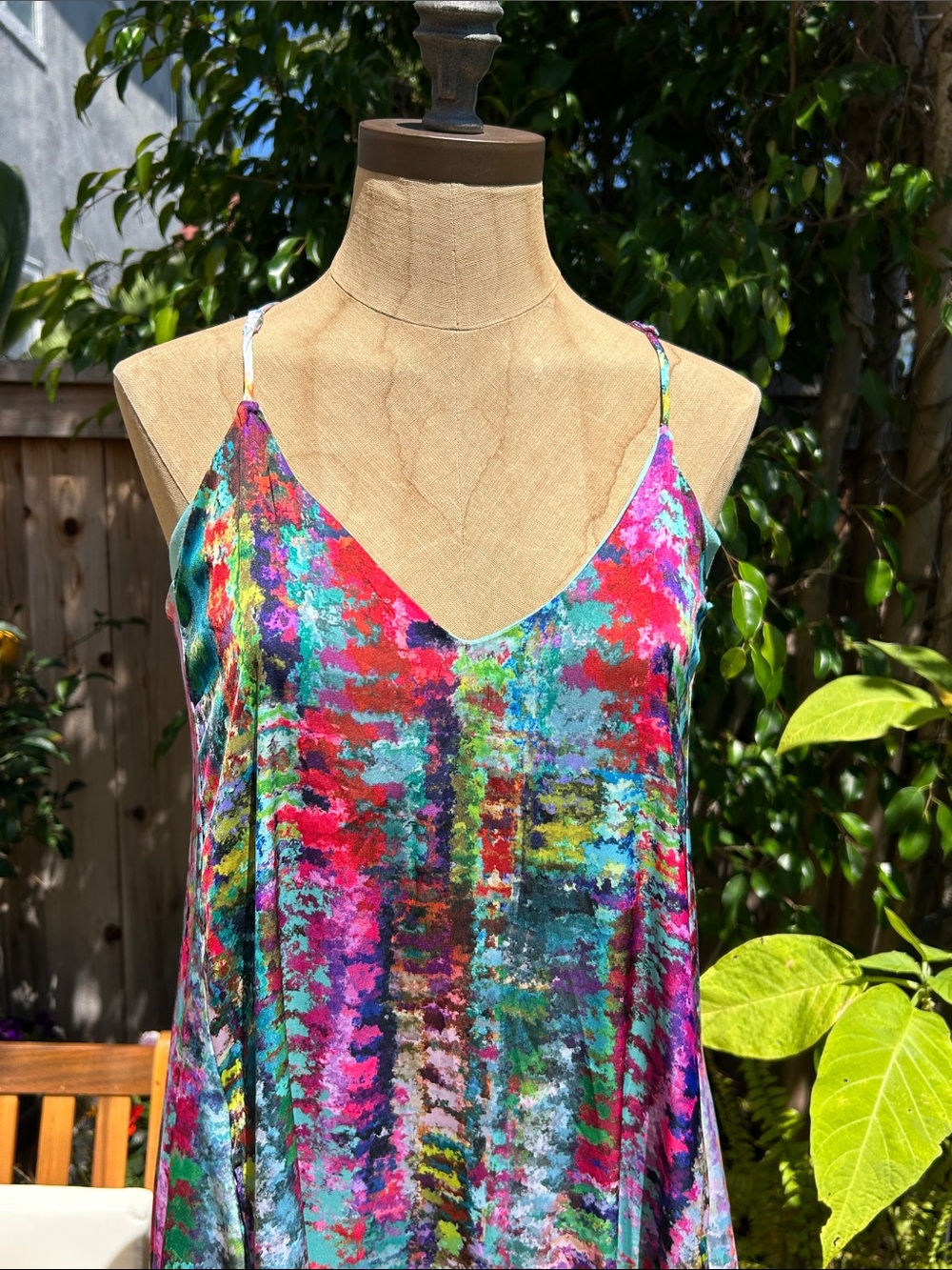 Nicole Miller Multicolor Abstract Maxi Dress